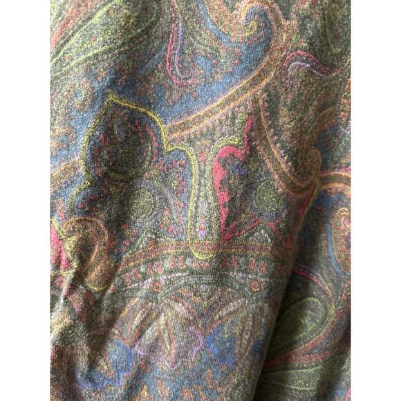 Vintage Women’s Size XL Ralph Lauren Paisley Silk Shirt - Picture 4 of 8